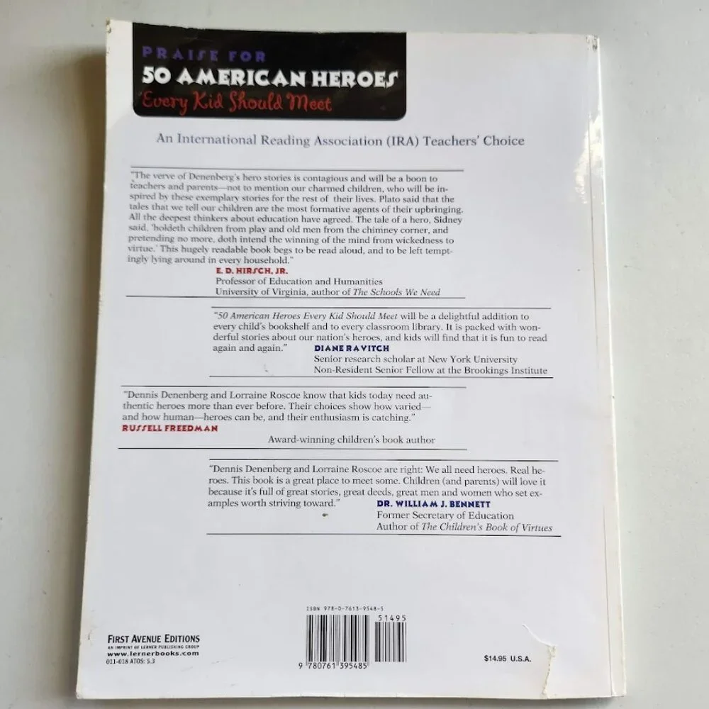 50 American Heroes Every Kid Should Meet Book By Dennis Denenberg and Lorraine R